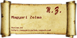 Magyari Zelma névjegykártya
